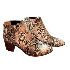 Maurice’s Women’s Snake Skin Heeled Boots Size 11